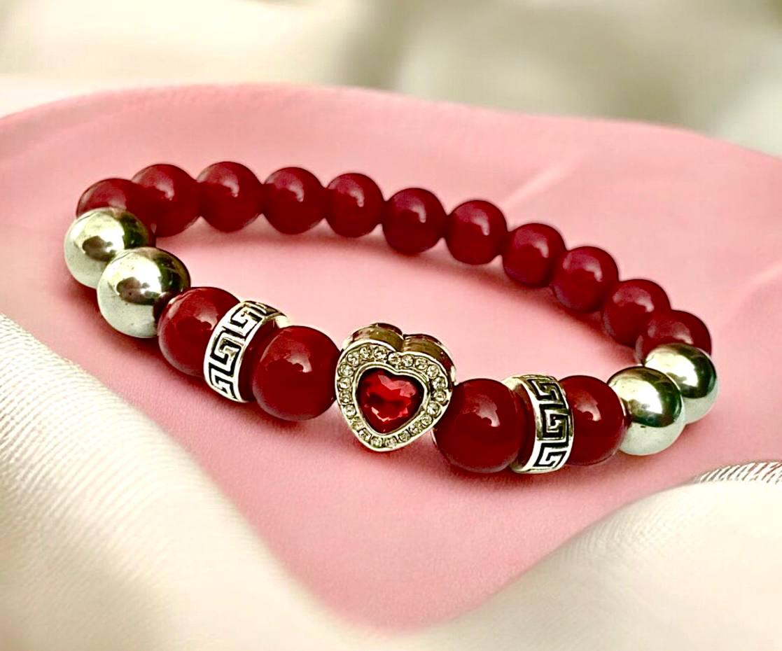 Браслет LITAURS натуральный камень гранат/гематит с металлическими вставками L 18-21 см (250406-1) - фото 5 Браслет LITAURS натуральный камень гранат/гематит с металлическими вставками L 18-21 см (250406-1) - фото 5