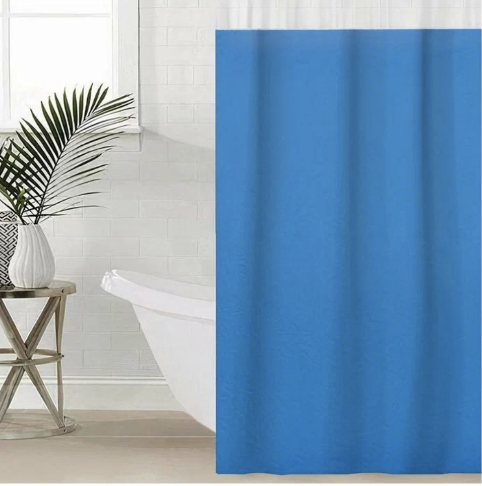 Шторка для ванной комнаты Пика водонепроницаемая 180х180 см Бирюзовый (1053 Kha Vin)