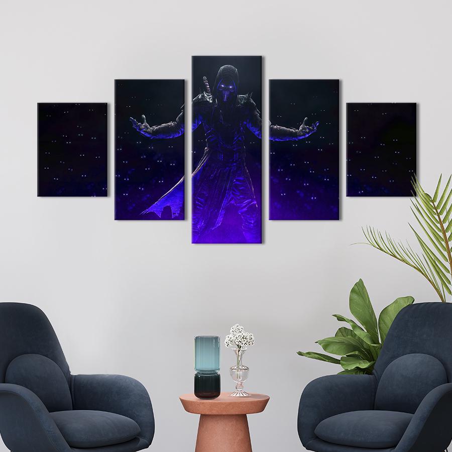 Картина на холсте Герой Mortal Kombat Нуб Сайбот 162x80 см (1503-52)