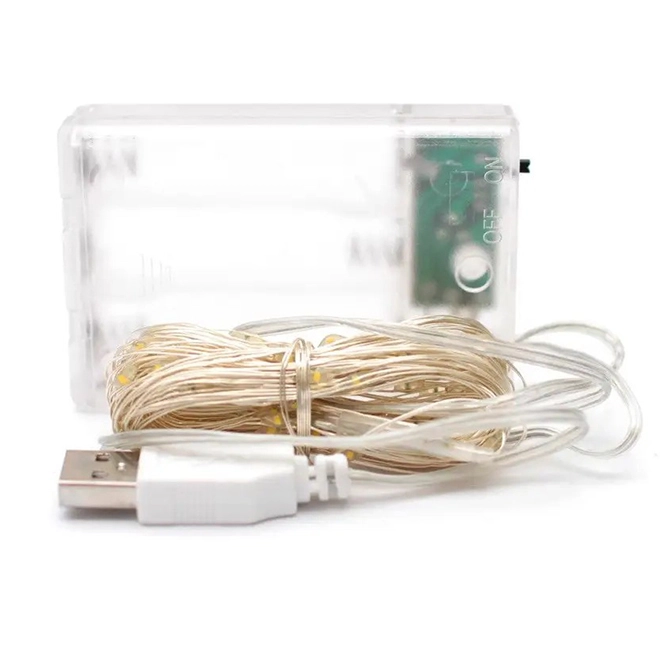 Гірлянда LED холодне світло 200 світлодіодів 20 м USB (42217) - фото 2 Гірлянда LED холодне світло 200 світлодіодів 20 м USB (42217) - фото 2