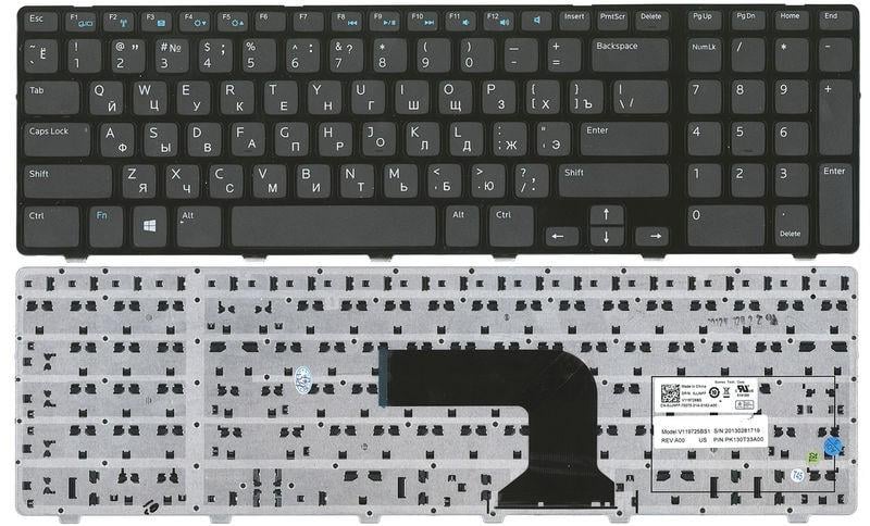 Клавіатура для ноутбука Dell Inspiron 3721/5721/3737/5737 Black - фото 2