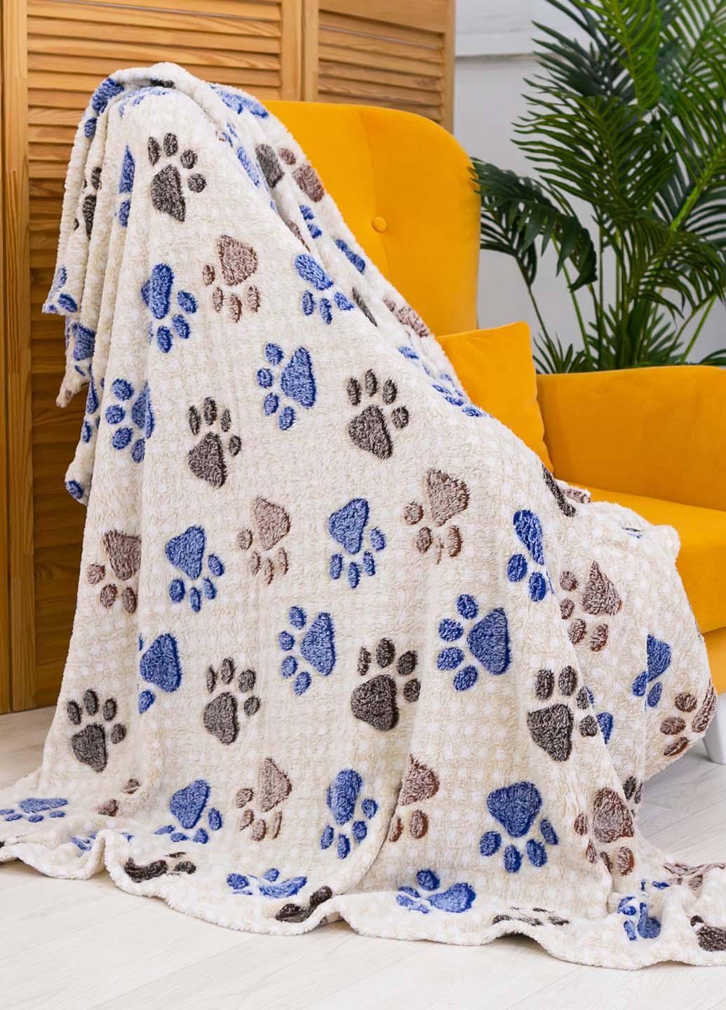 Покрывало велюровое с рисунком 180х200 см (1003-6)