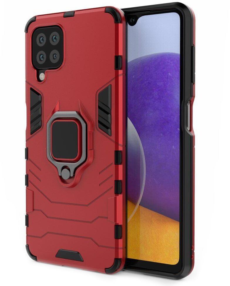 Противоударный чехол Transformers для Samsung Galaxy A22 4G A225 (подставка кольцо) Red (22741-2D)