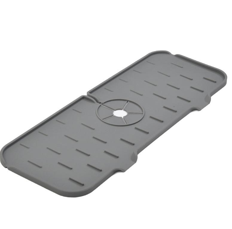 Килимок силіконовий для раковини 14984 13,5х37 см Сірий (5002564)