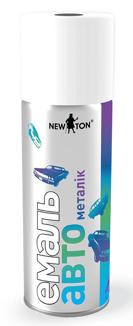 Автоэмаль с эффектом металлик New Ton 400 мл 9102 Серебряный бриллиант Skoda Автоэмаль с эффектом металлик New Ton 400 мл 9102 Серебряный бриллиант Skoda