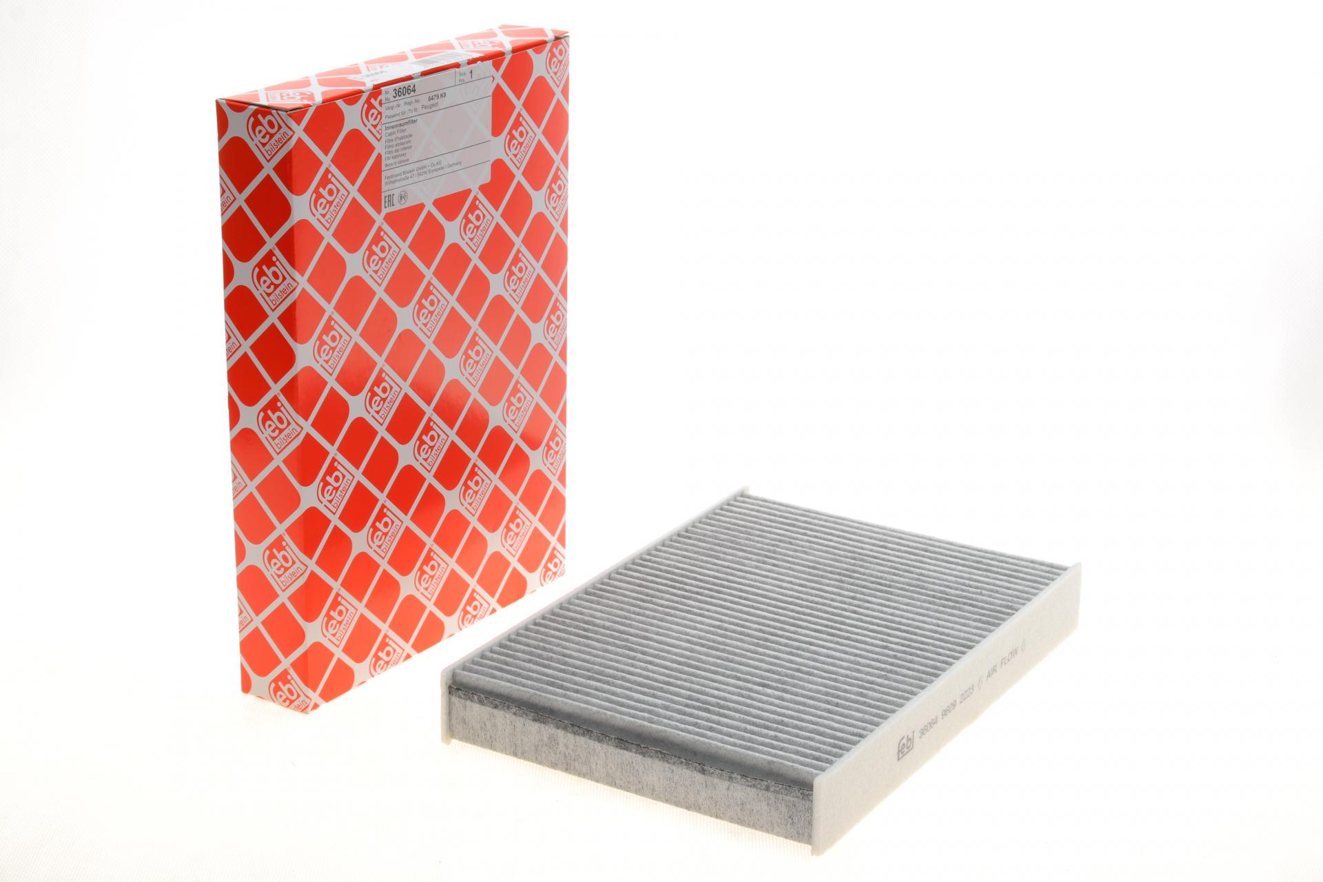 Фильтр салона FEBI BILSTEIN для Peugeot 508 10-18 угольный 36064)