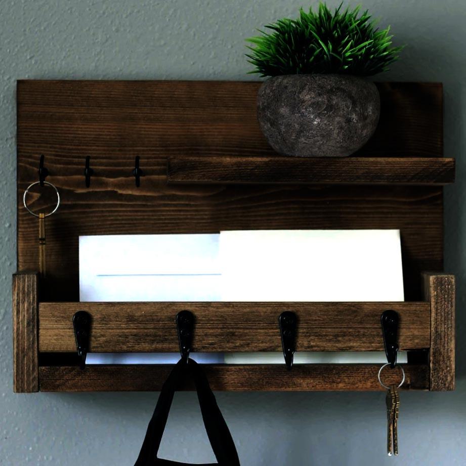 Ключница деревянная Скархольт 35 Капучино (КЛЧ-310609)