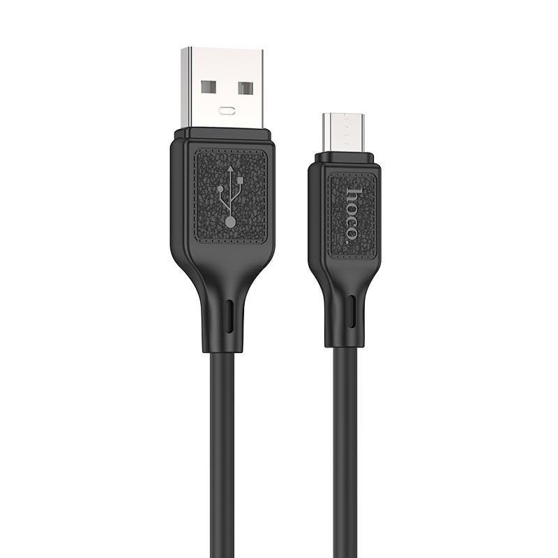 Кабель HOCO X90 Micro USB Cool silicone charging data cable 2,4 A 1 м Black (568825) Кабель HOCO X90 Micro USB Cool silicone charging data cable 2,4 A 1 м Black (568825)