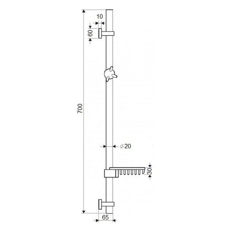 Стойка душевая Q-tap ​​003 (S17444_00031253) - фото 2