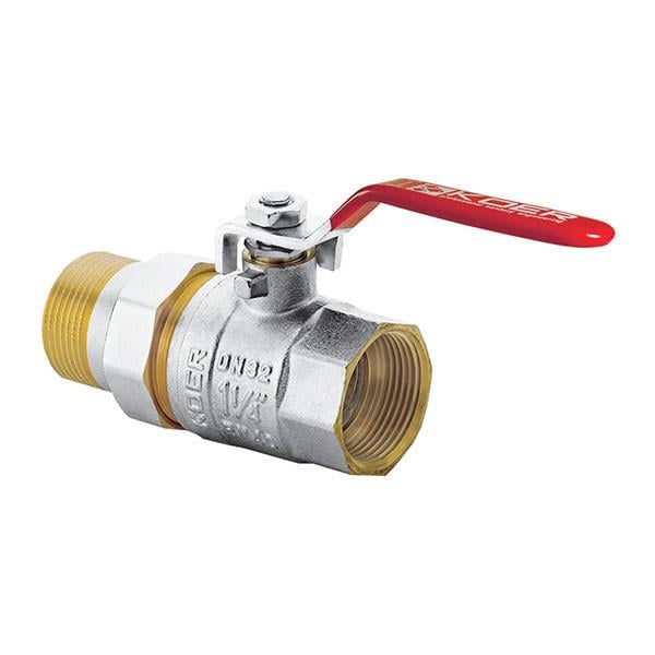 Кран с американкой KOER KR.229 ручка-рычаг 1-1/4" (KR0150)