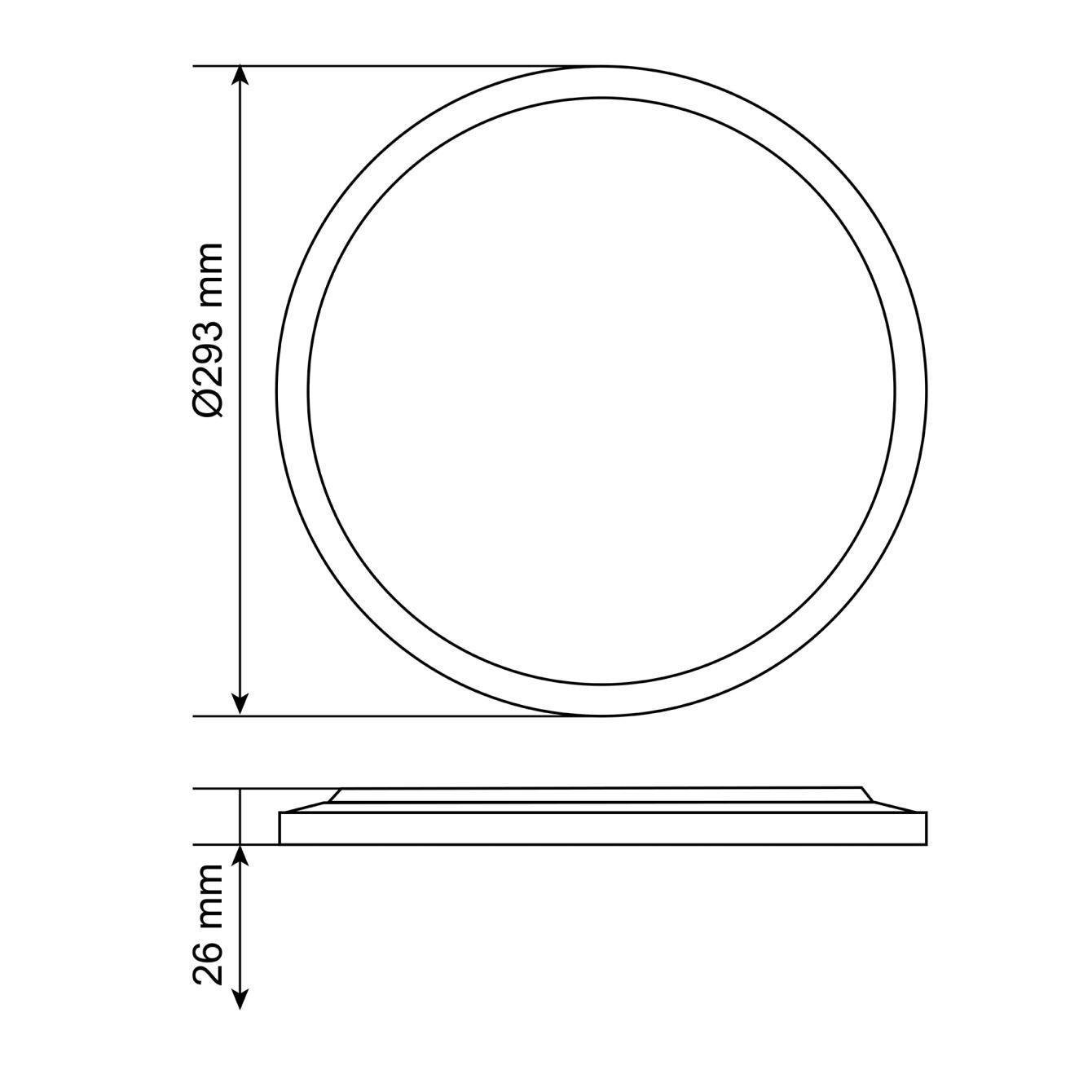LED-світильник Videx DL5R з декоративною підсвіткою 22W 3000/4000/5000K Black (29177389) - фото 10 LED-світильник Videx DL5R з декоративною підсвіткою 22W 3000/4000/5000K Black (29177389) - фото 10