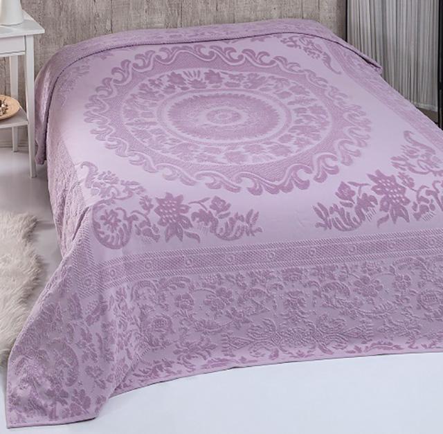 Простыня велюровая Belizza Odessa Lila 200х220 см