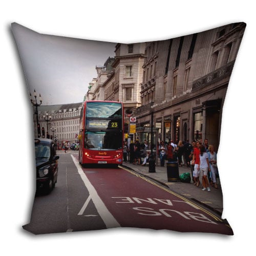 Подушка с принтом London 40x40 см (4P_PW099)