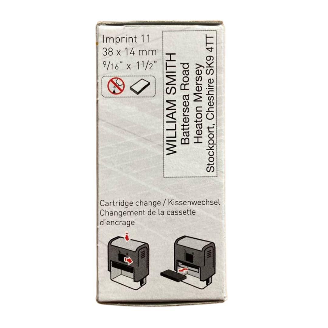 Штамп "МЕДОГЛЯД ПРОЙДЕНО" на автоматическом оснащении Imprint 11 38х14 мм Синий (2701972642) - фото 5