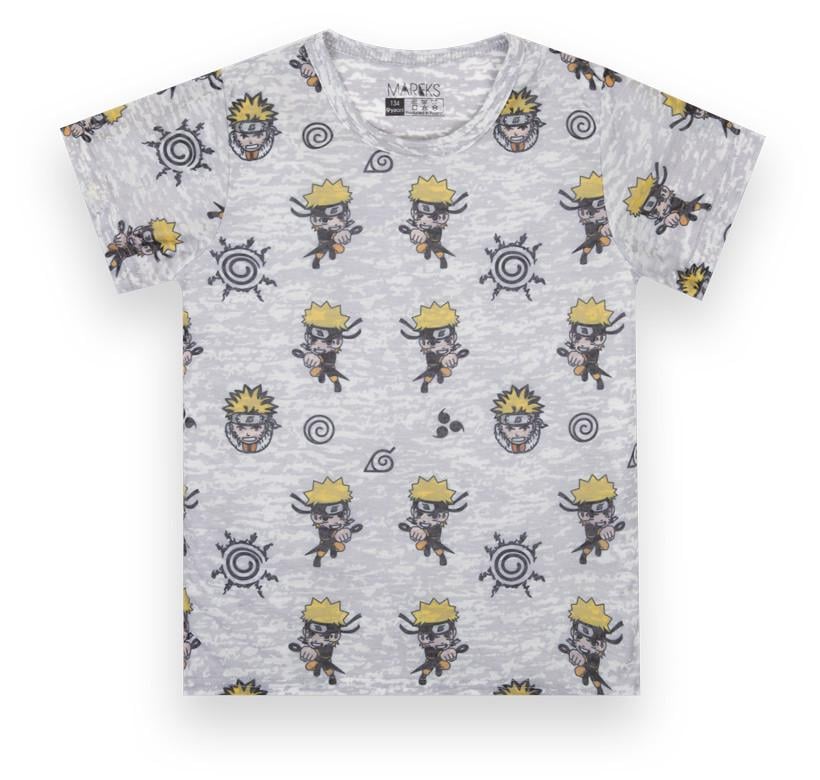 Футболка дитяча бавовняна для хлопчика Mareks Кіко 134 см Сірий (70014)