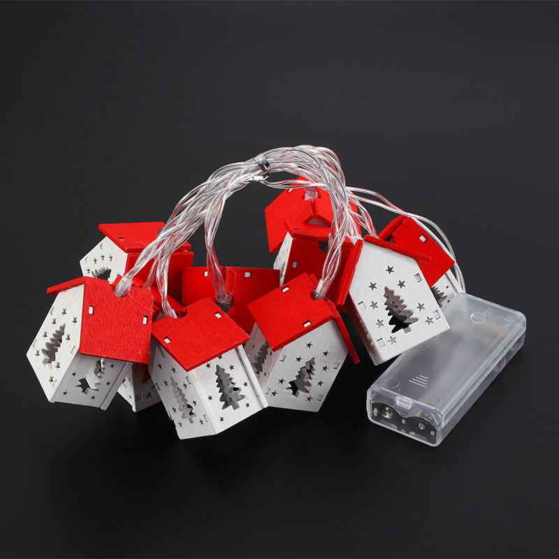 Гірлянда Будиночки ялинка 2 м 10 LED ламп на батарейках Жовтий (2379398138) - фото 2 Гірлянда Будиночки ялинка 2 м 10 LED ламп на батарейках Жовтий (2379398138) - фото 2