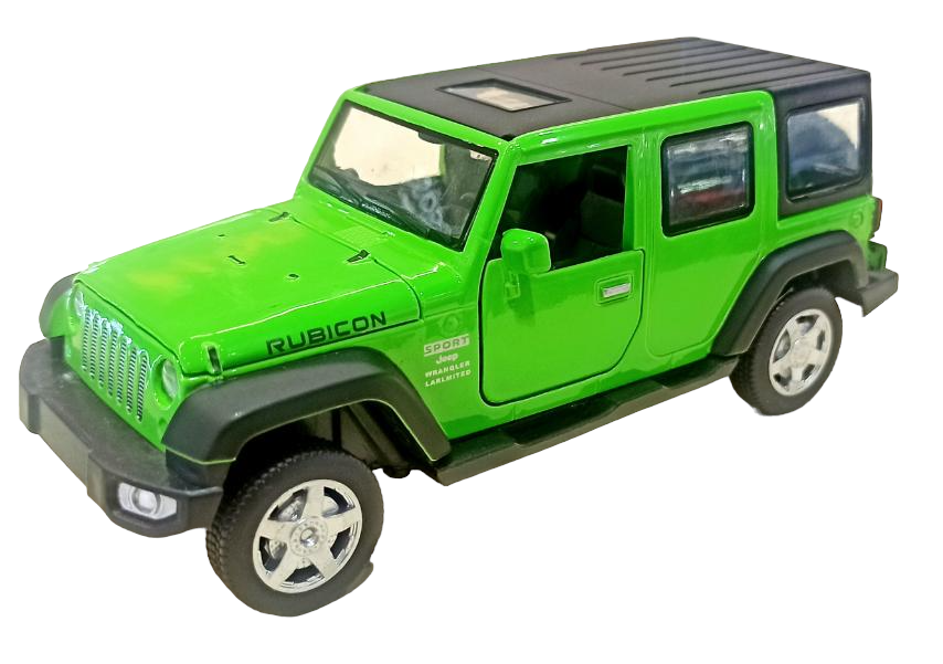 Машинка Автопром Jeep Wrangler Unlimited металлическая 1:32 Зеленый (6616)