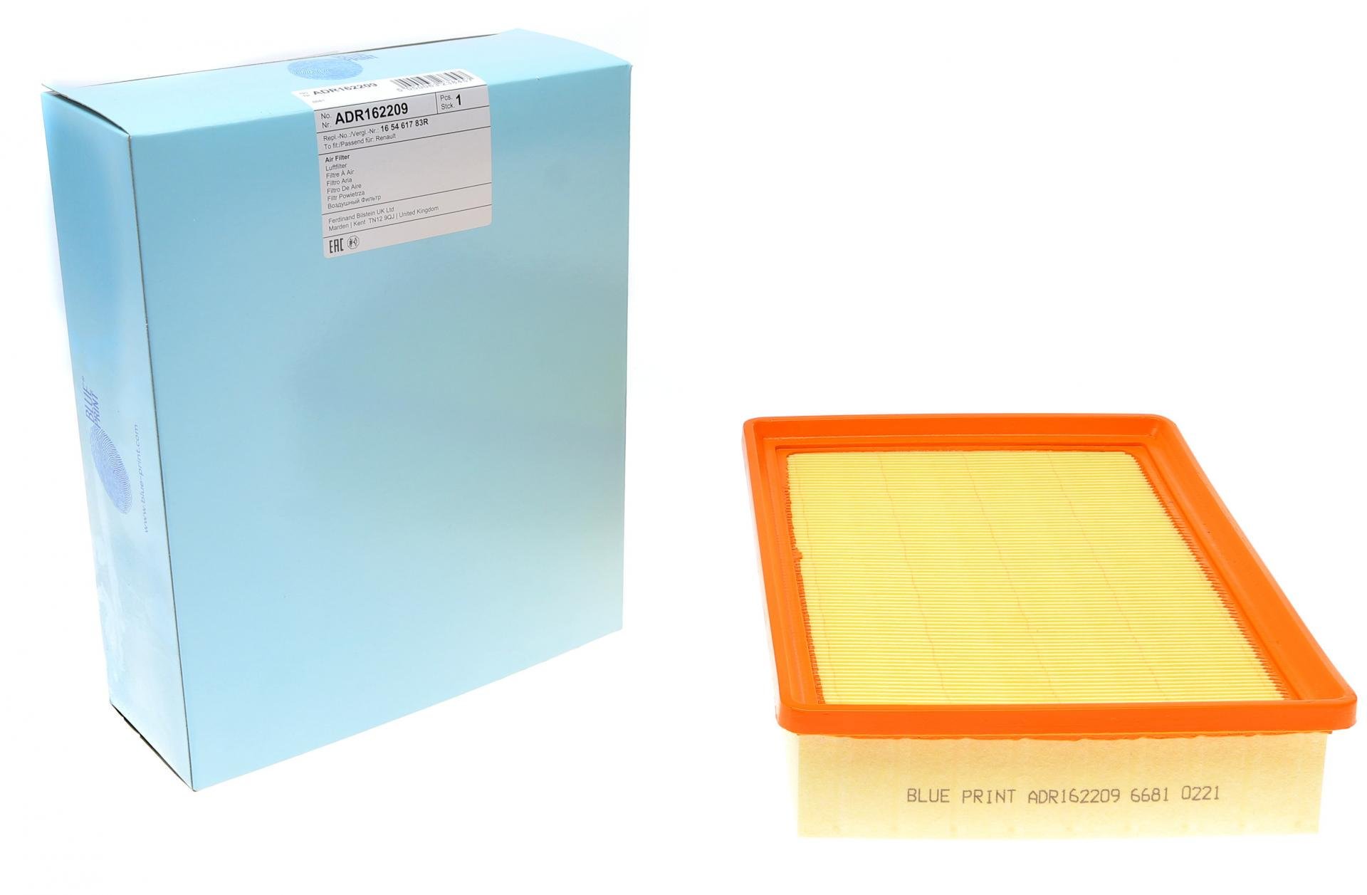 Фільтр повітряний BLUE PRINT для Renault Trafic/Opel Vivaro 1,6dCi 14- (ADR162209)