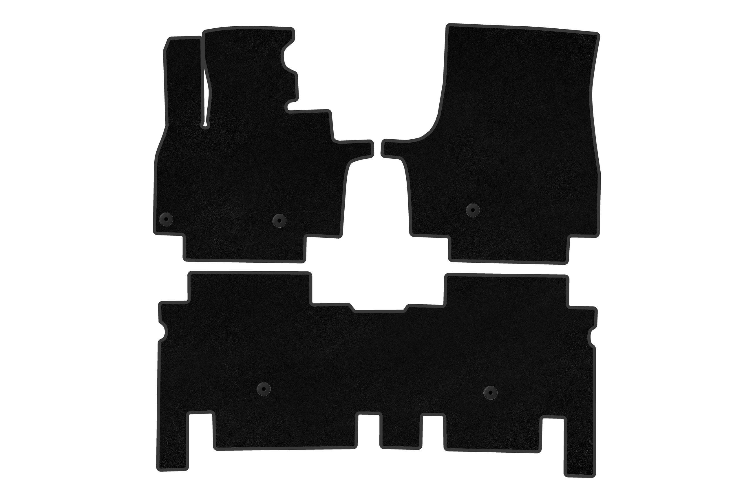 Коврики автомобильные текстильные Digital Designs Classic 2 ряда для KIA EV9 Черный (184795)