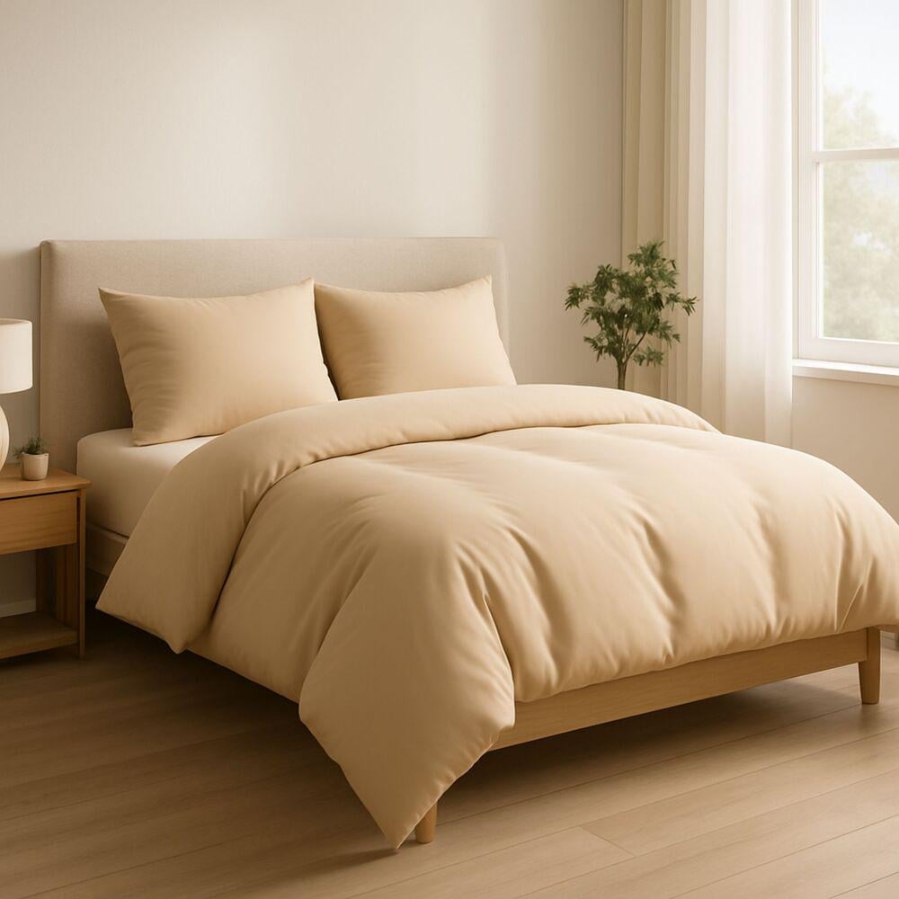 Комплект постельного белья евро IDEIA пододеяльник 200x220 см/2 наволочки 50x70 см премиум сатин хлопок Бежевый (26845) - фото 10 Комплект постельного белья евро IDEIA пододеяльник 200x220 см/2 наволочки 50x70 см премиум сатин хлопок Бежевый (26845) - фото 10