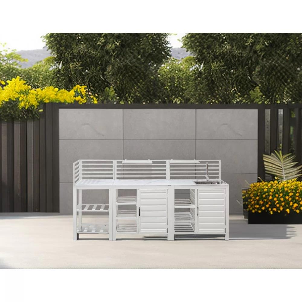 Уличная кухня SKANDI с раковиной, Таупе (SKANDI) - фото 2