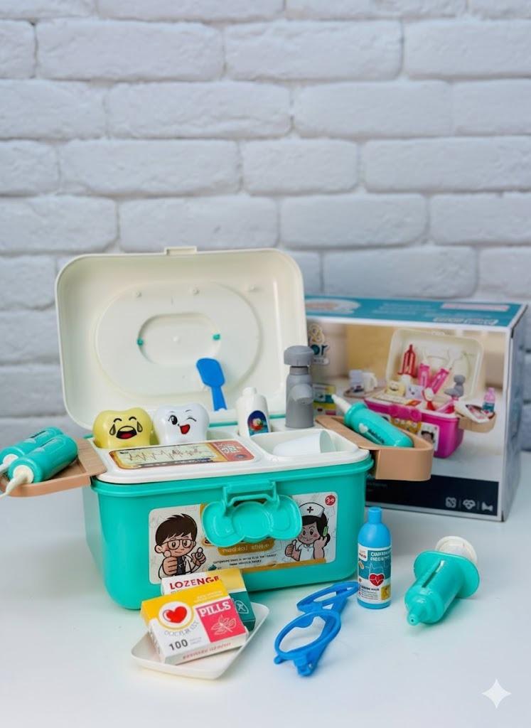 Игрушечный набор врача в чемодане с инструментами (2798647018) - фото 2 Игрушечный набор врача в чемодане с инструментами (2798647018) - фото 2