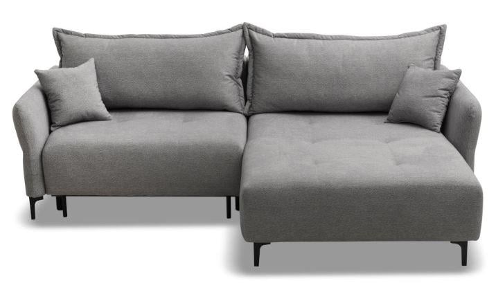 Диван кутовий розкладний Фаворит 130х210 см Сірий (00020)