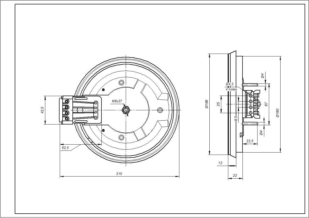 Конфорка D 180 мм 1500W EGO 18.18453.002 для электроплит A5ESH2EWEX/C085G W EX (00000036543) - фото 2 Конфорка D 180 мм 1500W EGO 18.18453.002 для электроплит A5ESH2EWEX/C085G W EX (00000036543) - фото 2