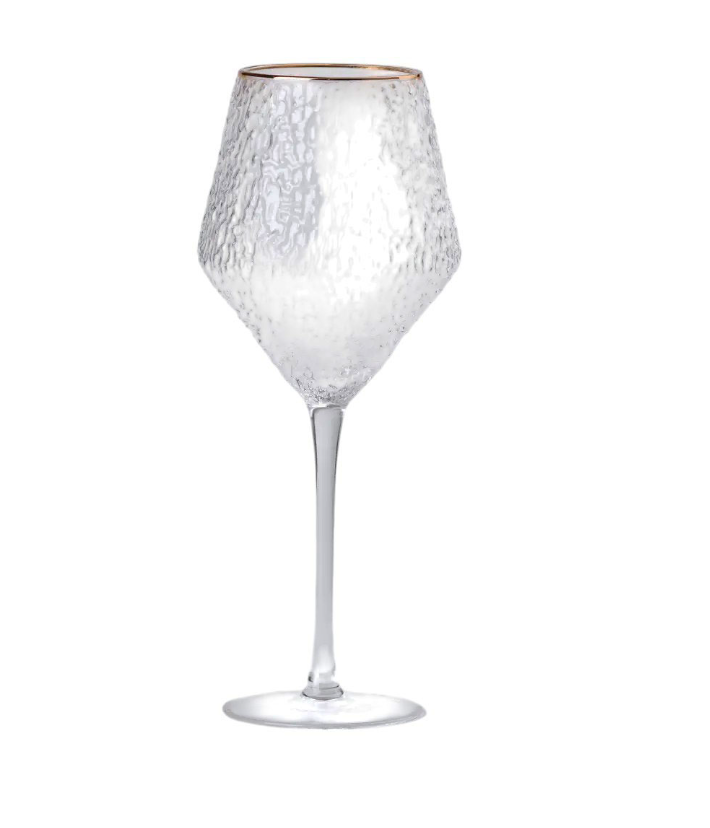 Набір келихів для вина Stunning фактурних 6 шт. по 600 мл Золотий - фото 2 Набір келихів для вина Stunning фактурних 6 шт. по 600 мл Золотий - фото 2