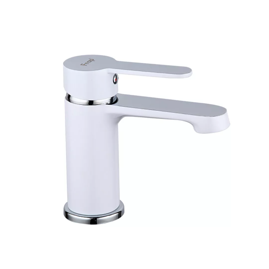 Змішувач для умивальника Frap F1041 Білий/Хром (SQ-1033657) Змішувач для умивальника Frap F1041 Білий/Хром (SQ-1033657)