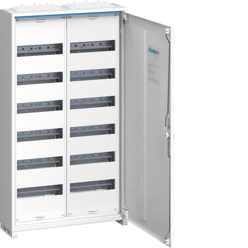 Распределительный щиток Hager FW 144 модуля 2х72 Univers IP44/II 950x550x161 мм (FWB62S)