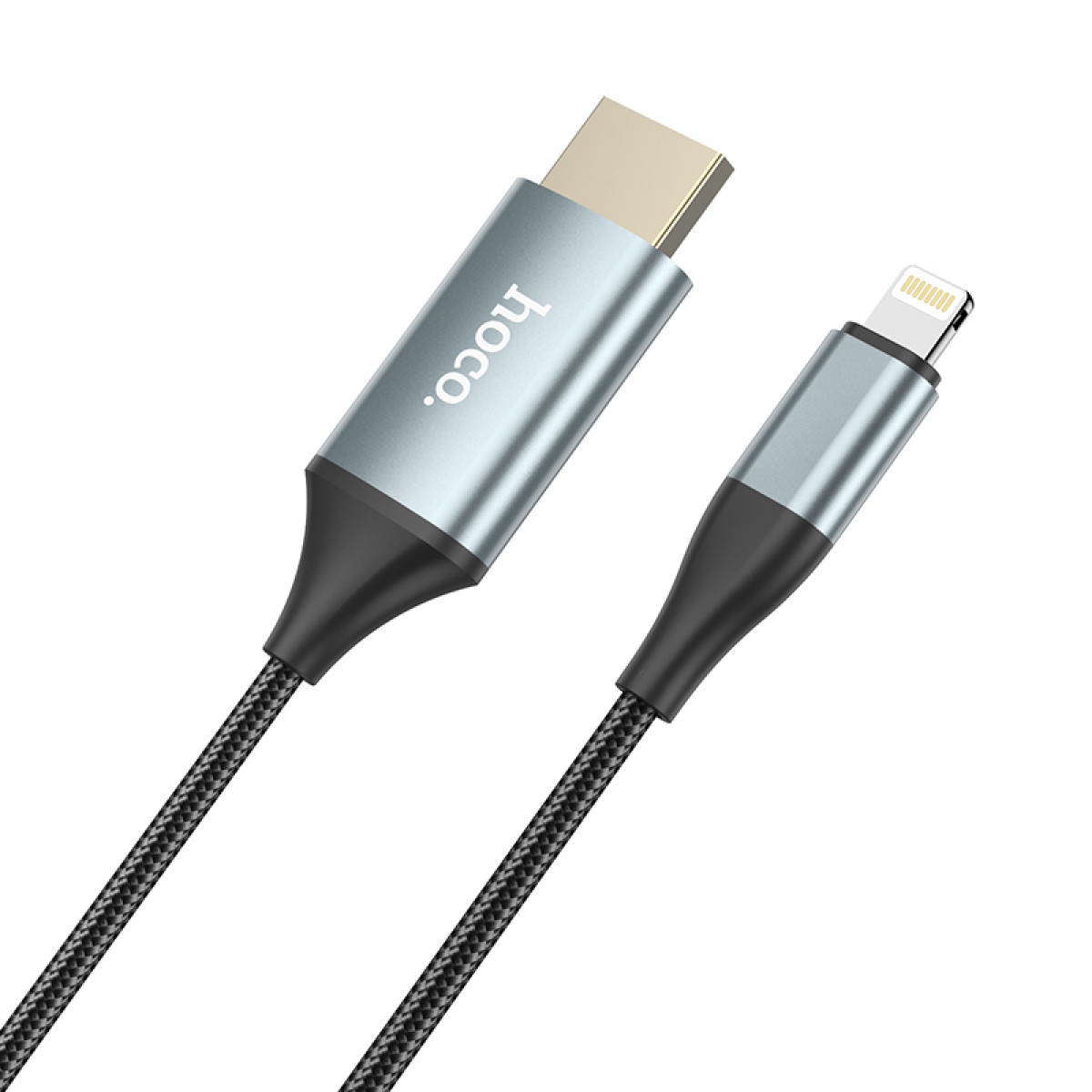 Переходник Hoco UA15 Lightning-HDMI 2 м Серый (MAW-42431_499)