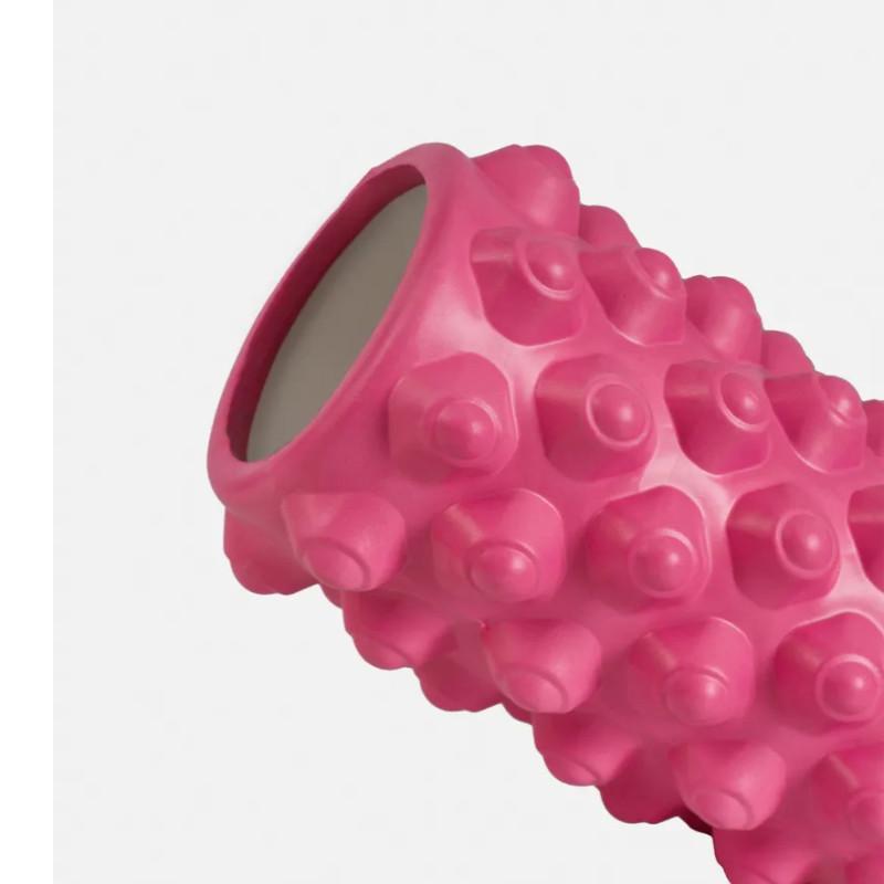 Масажер рулон Feel Fit для йоги 45х13 см Рожевий - фото 2 Масажер рулон Feel Fit для йоги 45х13 см Рожевий - фото 2