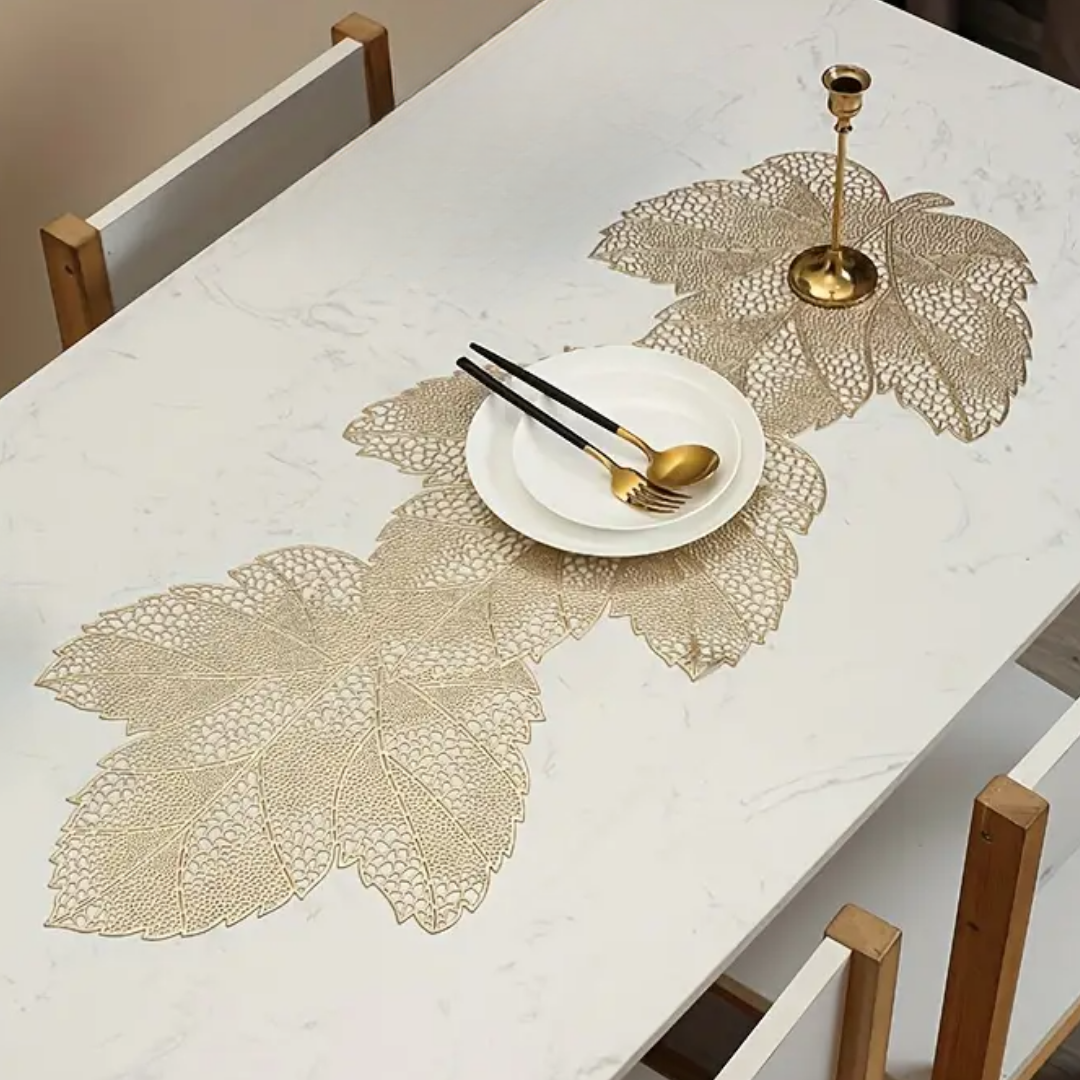 Килимок сервірувальний під гаряче 91х35 см Золотистий (Z006)