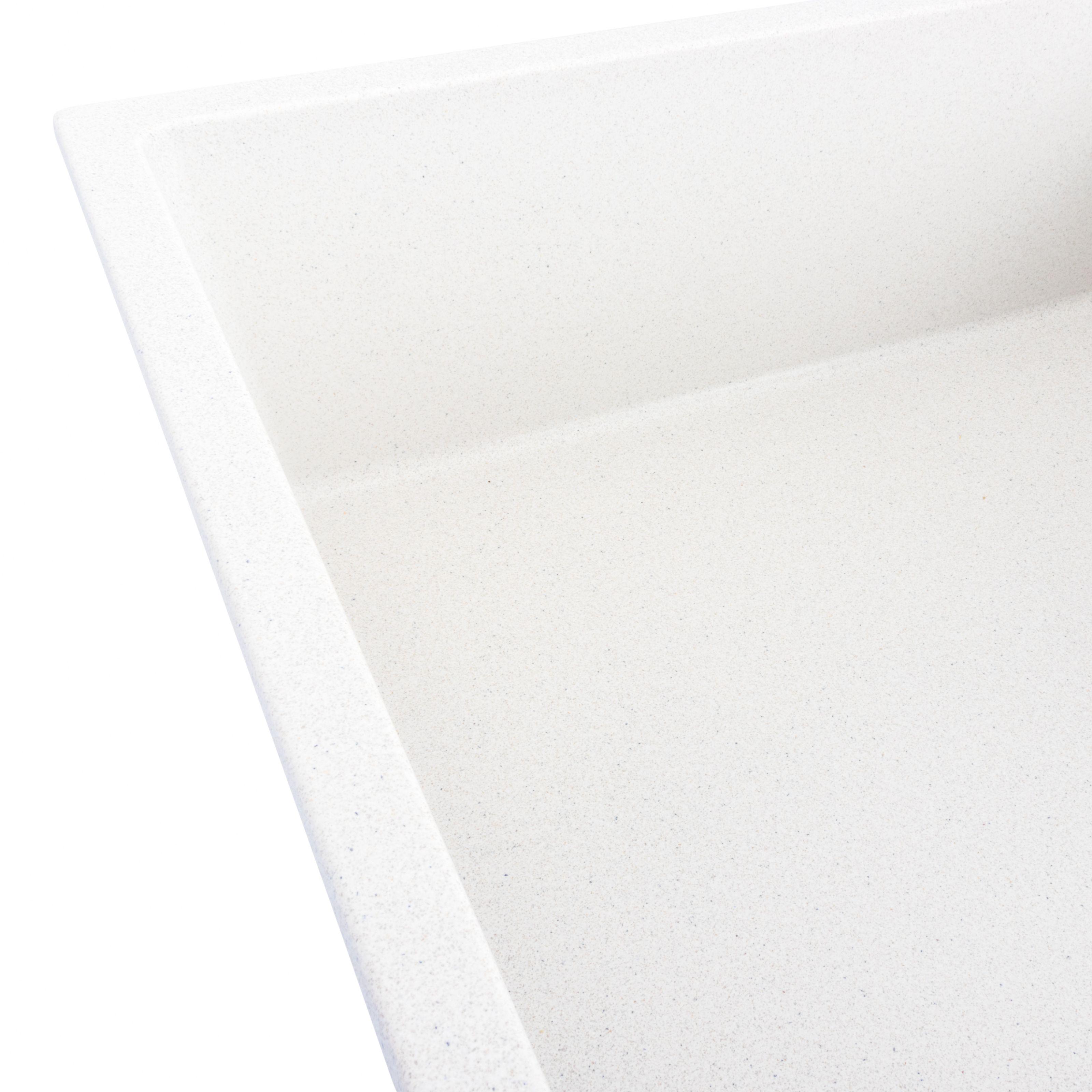 Мийка кухонна Platinum PLS-A39162 гранітна прямокутна 860x500 мм Білий (25960372) - фото 4 Мийка кухонна Platinum PLS-A39162 гранітна прямокутна 860x500 мм Білий (25960372) - фото 4