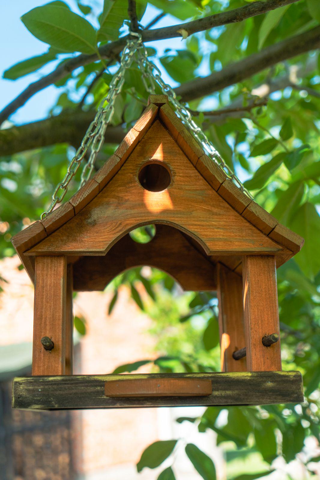 Кормушка подвесная Сакура для птиц и белок Коричневый (0002080) - фото 3 Кормушка подвесная Сакура для птиц и белок Коричневый (0002080) - фото 3