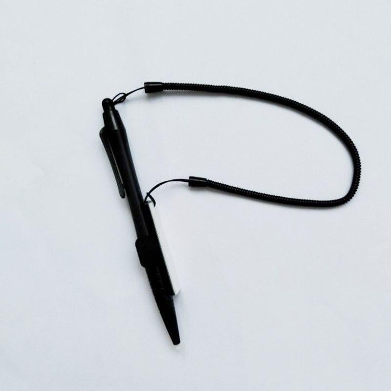 Стилус для резистивного екрану з шнурком пружинкою та тримачем Чорний (НР051434)