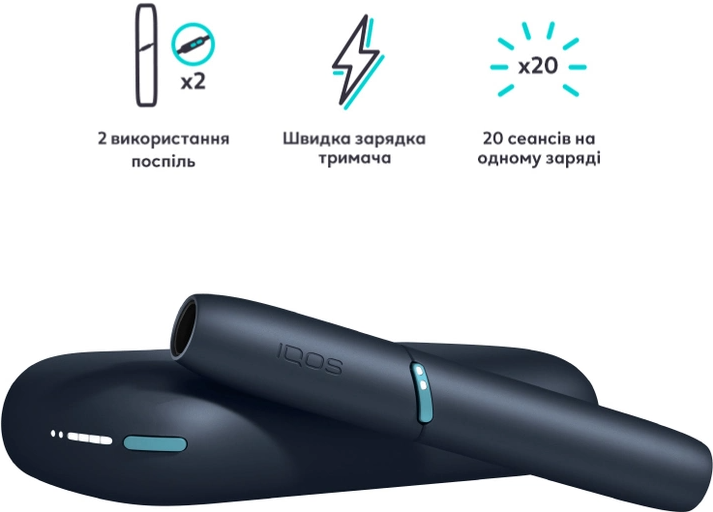 Система нагрева стиков IQOS Originals duo Графитовий - фото 2