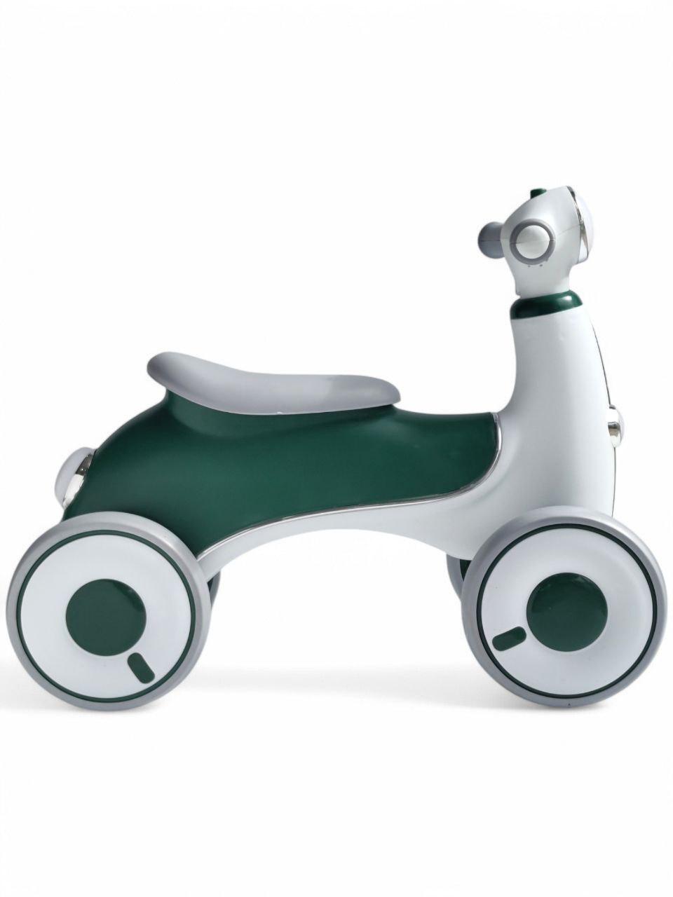 Біговел Vintage Scooter XS008 на 4 колесах до 40 кг зі світловими та звуковими ефектами Зелений (XS008r-s) - фото 3