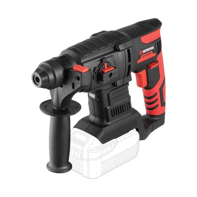 Перфоратор аккумуляторный Intertool WT-9370 с бесщеточным двигателем 20 В 2 Дж 0-1250 об/мин 0-4800 уд/мин SDS plus (130654)