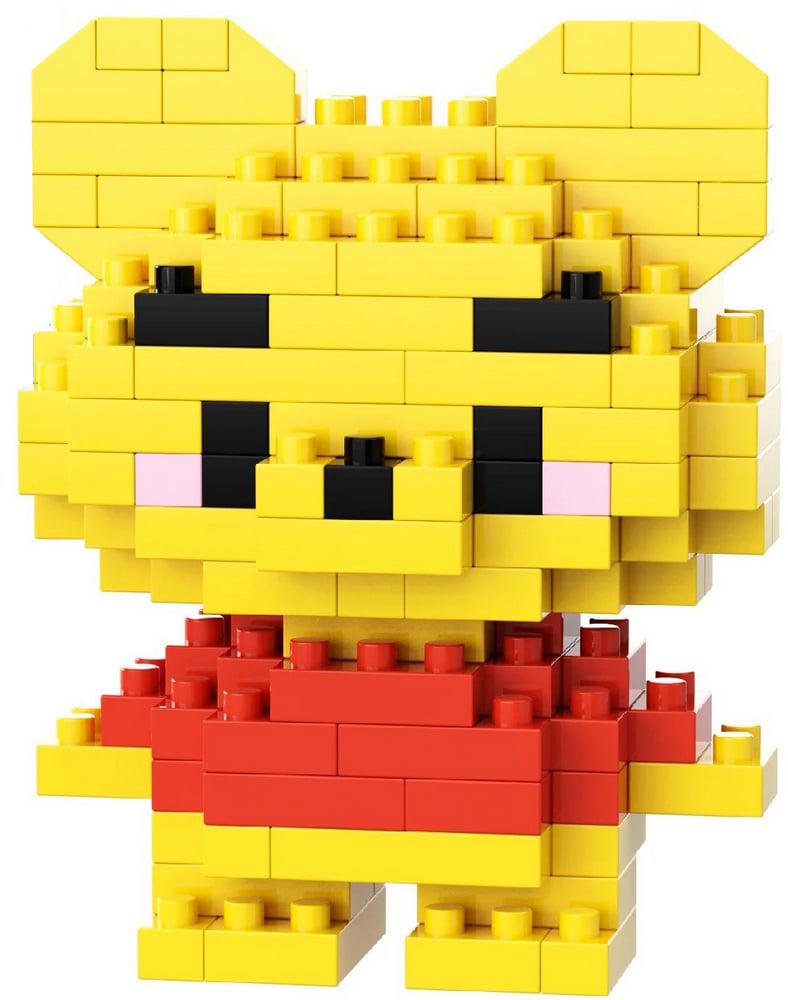 Конструктор 3D Mini Bricks SHLab BB-37 Bear 6 см Yellow (39078)