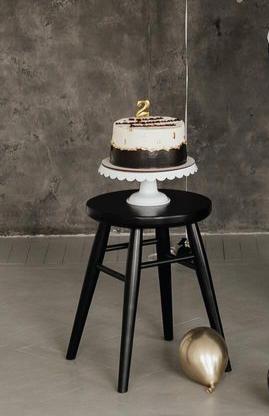 Табурет круглий дерев'яний на точених ніжках Чорний матовий (007) - фото 7 Табурет круглий дерев'яний на точених ніжках Чорний матовий (007) - фото 7