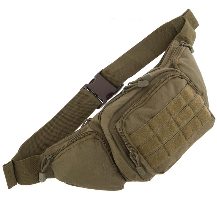 Сумка на пояс нейлон Oxford 600D із системою кріплення MOLLE 42x14x8 см 5 л Оливковий (sp000300)