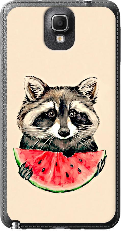 Чехол на Samsung Galaxy Note 3 N9000 Енотик с арбузом (4605u-29-42517)