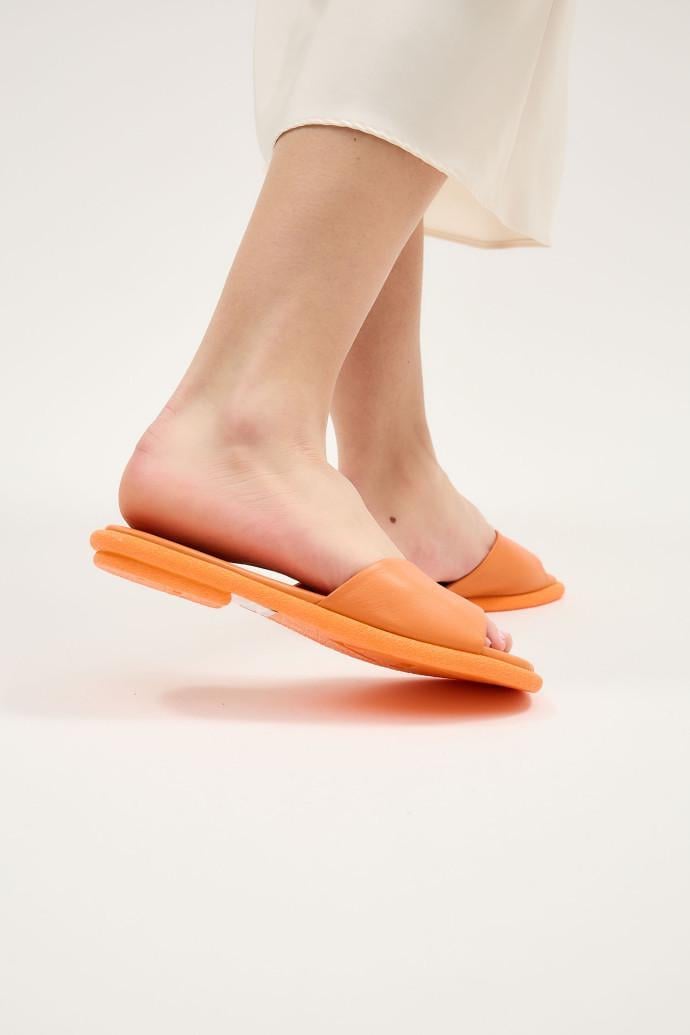 Шлепанцы женские Fabio Monelli кожаные р. 37 Оранжевый (184842)