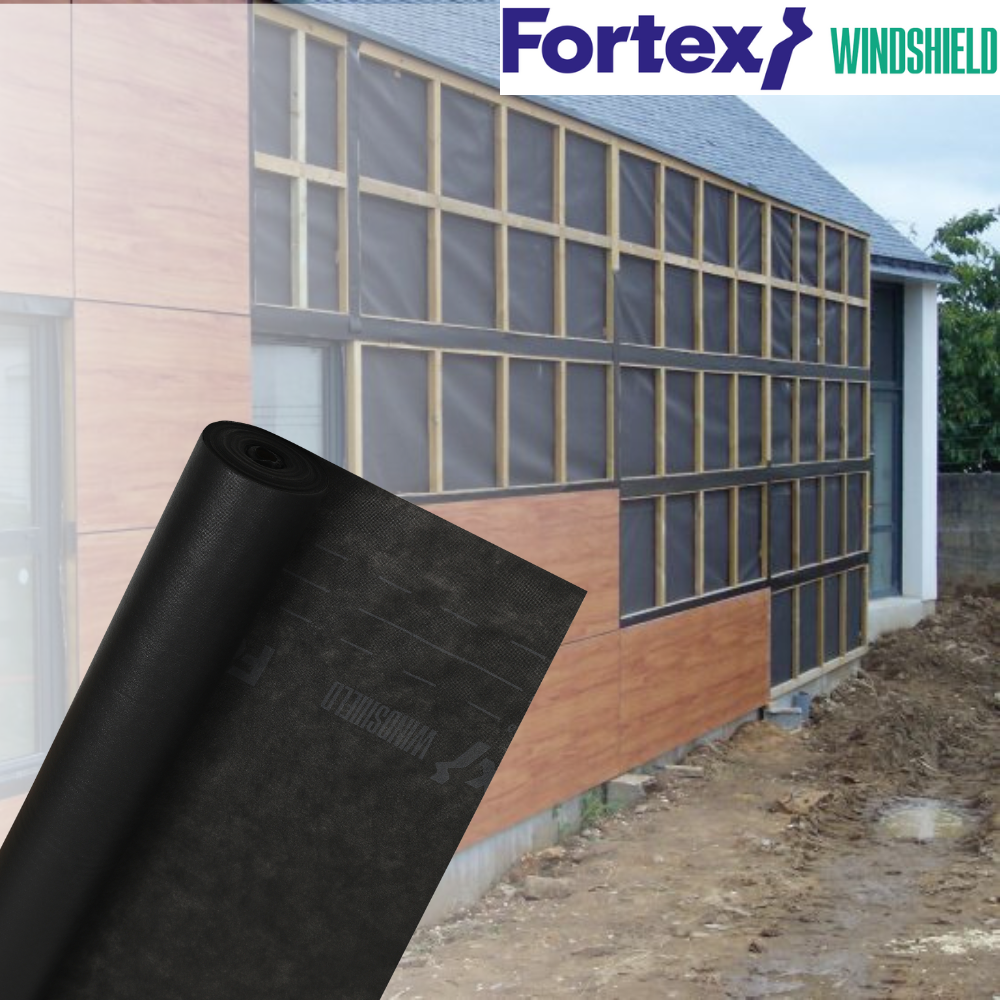 Мембрана ветроизоляционная Fortex Windshield 1,5х50 м 75 м2 100 г/м2 (3300151) - фото 8 Мембрана ветроизоляционная Fortex Windshield 1,5х50 м 75 м2 100 г/м2 (3300151) - фото 8