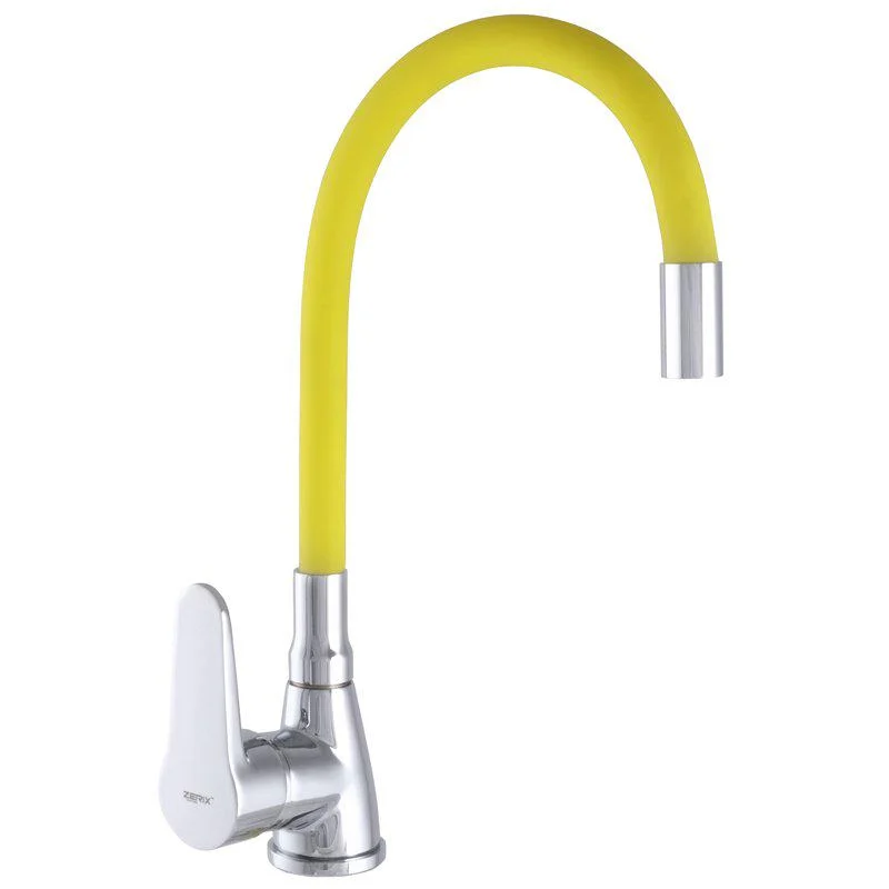 Смеситель для кухни Zerix SOP7 146 с желтым гибким изливом (ZX2661) Смеситель для кухни Zerix SOP7 146 с желтым гибким изливом (ZX2661)