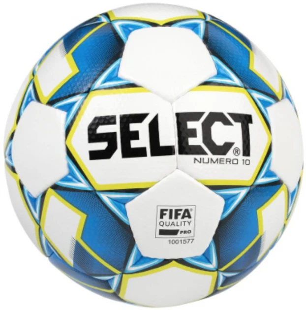 Мяч футбольный Select Numero 10 FIFA Уни р. 5 Бело-синий (367502-015 5)