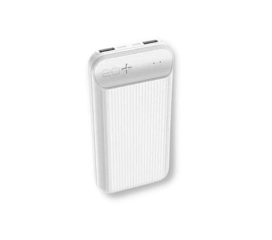 Павербанк J52A 20000 mAh с индикацией зарядки Белый (32515-01)