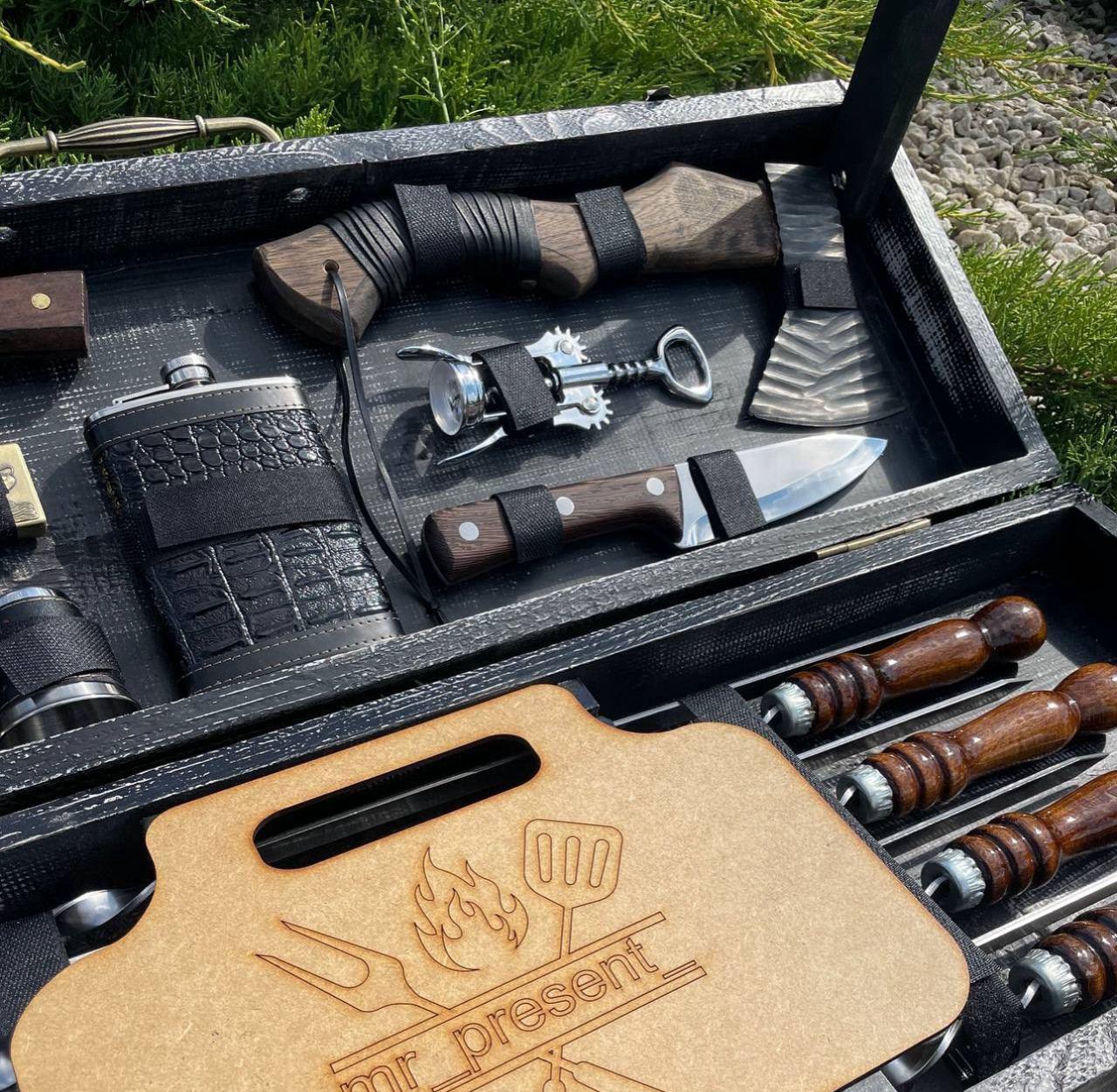 Набір шампурів Hunter у кейсі-столику Black - фото 6